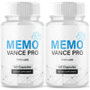 Image of (2 Pack) Memo Vance Pro Advanced Natural Brain Support MemoVancePro 120 Capsules