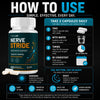 Image of Nerve Stride Nootropic Natural Nerve Support Supplement NerveStride 180 Capsules