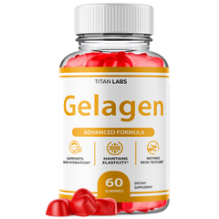 (1 Pack) Gelagen Gummy Advanced Skin Health Support Formula Gela Gen 60 Gummies