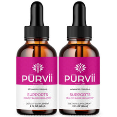 (2 Pack) Purvii Drops Advanced Blood Health Max Support Supplement Pur Vii 60 Servings