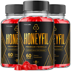(3 Pack) Honeyfil Gum Advanced Male Health Support Formula Honey Fil 180 Gummies