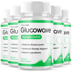 (5 Pack) Gluco Wave Advanced Blood Health Support Formula Glucowave 300 Capsules