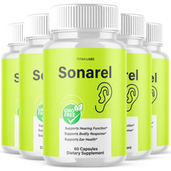 (5 Pack) Sonarel Pills Ear Health Support & Tinnitus Relief Sona Rel 300 Capsule