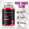 Image of (1 Pack) Pure Inner Glow Keto ACV Gummys 1000MG Advanced Supplement 60 Gummies