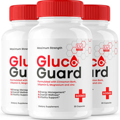 Glyco Guard Blood Sugar Supplement ((3 Pack-180 Capsules)