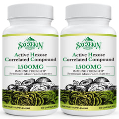 (2 Pack) Active Hexose Correlated Compound 1500 mg Supplement 180 Veggie Capsules - ARMOLEY