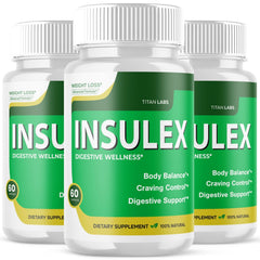 (3 Pack) Insulex Advanced Energy & Fitness Support Formula Insulex 180 Capsules