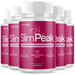 (5 Pack) SlimPeak Advanced Energy & Fitness Support Formula Slim Peak 300 Capsules