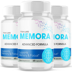 (3 Pack) Memora Advanced Nootropic Natural Brain Support Supplement 180 Capsules