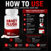 Image of Honey Flush Pills Advanced Blood Health Support Formula HoneyFlush 180 Capsules