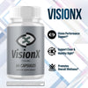 Image of (2 Pack) VisionX Advanced Support for Healthy Eye Function Vision X 120 Capsules