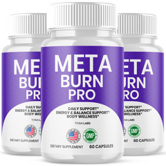 (3 Pack) Meta Burn Pro Advanced Energy & Fitness Formula MetaBurnPro 180 Capsules