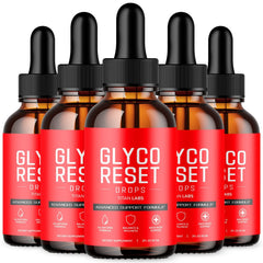 (5 Pack) Glyco Reset Red Blood Support Drops GlycoReset Supplement 150 Servings