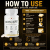 Image of Roscept Nootropic Natural Brain Health Support Supplement Ros Cept 120 Capsules