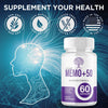Image of (2 Pack) Memo+50 Advanced Nootropic Natural Brain Supplement Memo+ 50 120 Capsules