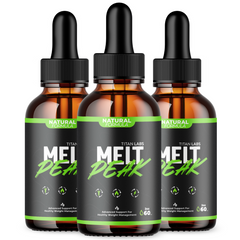 (3 Pack) Melt Peak Drops Natural Health & Fitness Supplement MeltPeak 90 Servs