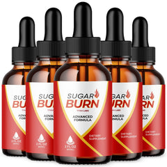 (5 Pack) Sugar Burn Blood Support Drops SugarBurn Vitamin Supplement 150 Serving