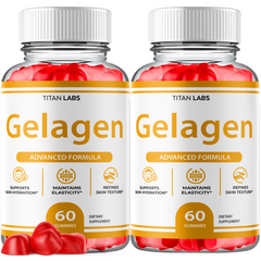 (2 Pack) Gelagen Gummy Advanced Skin Health Support Formula Gela Gen 120 Gummies