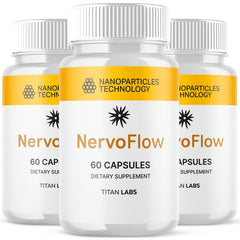 (3 Pack) NervoFlow Nootropic Natural Nerve Support Formula Nervo Flow 180 Capsules