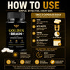 Image of Golden Brain Nootropic Natural Brain Health Max Support GoldenBrain 120 Capsules