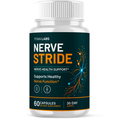Nerve Stride Nootropic Natural Nerve Support Supplement NerveStride 60 Capsules