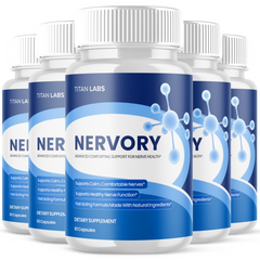 (5 Pack) Nervory Nootropic Natural Nerve Support Formula Nerv Ory 300 Capsules