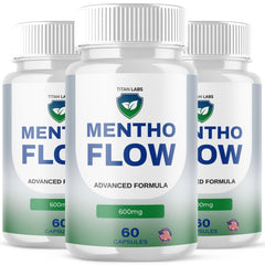 (3 Pack) Mentho Flow Advanced Energy & Wellness Formula MenthoFlow 180 Capsules