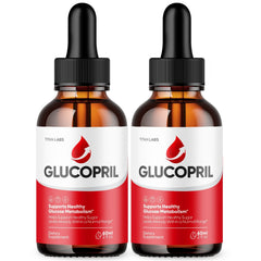 (2 Pack) Glucopril Blood Health Support Drops Gluco Pril Supplement 60 Servings