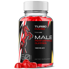 (1 Pack) Turbo Hard Gummy Advanced Male Support Supplement TurboHard 60 Gummies