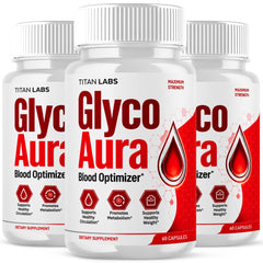 (3 Pack) Glyco Aura Pills Advanced Blood Health Support Supplement GlycoAura 180 Capsules