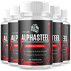 Image of (5 Pack) Alphasteel Advanced Male Health Support Supplement Alpha Steel 300 Caps