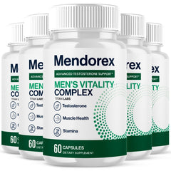 (5 Pack) Mendorex Advanced Male Health Support Vitamin Supplement Men Dorex 300 Capsules
