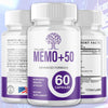 Image of (1 Pack) Memo+50 Advanced Nootropic Natural Brain Supplement Memo+ 50 60 Capsules