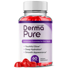 (1 Pack) Derma Pure ACV Gummys 1000MG Advanced DermaPure Supplement 60 Gummies