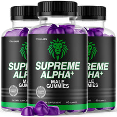 (3 Pack) Supreme Alpha Gummys Male Support Supplement SupremeAlpha 180 Gummies