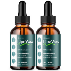(2 Pack) LipoWave Drops Advanced Health & Fitness Support Lipo Wave 60 Servings