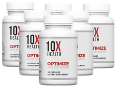 10X Health Optimize Methylated Multivitamin (6 Pack-540 Capsules)