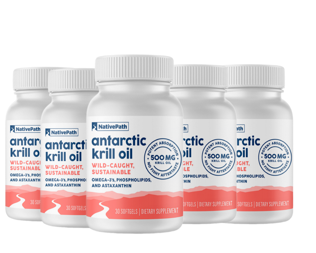 NativePath Antarctic Krill Oil Supplement (5 Pack-150 Softgels)