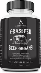 Ancestral Supplements Grass Fed Beef Organs - 180 Capsules - ARMOLEY