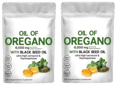 Ingredients Oil of Oregano Formulated with Black Seed Oil Strength (2 Pack-300 Softgels)