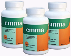 Image of Emma Relief Supplement Pills Konsciens Keto for Gut Bloating (3 Pack-180 Capsules)