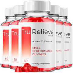 (5 Pack) TruRelieve Gummys Advanced Male Health Support Tru Relieve 300 Gummies