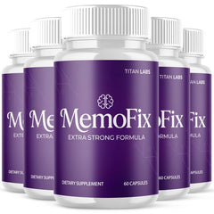 (5 Pack) MemoFix Advanced All Natural Brain Health Support Memo Fix 300 Capsules