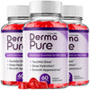 Image of (3 Pack) Derma Pure ACV Gummys 1000MG Advanced DermaPure Supplement 180 Gummies