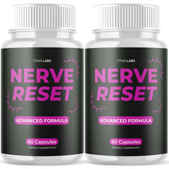 (2 Pack) Nerve Reset Nootropic Nerve Support Supplement NerveReset 120 Capsules