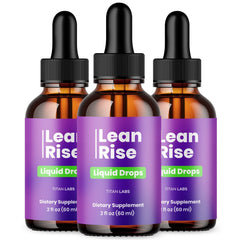 (3 Pack) Lean Rise Drops Natural Health & Fitness Formula LeanRise 90 Servings