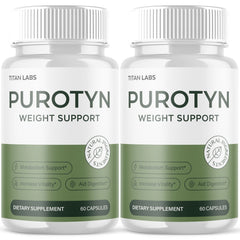 (2 Pack) Purotyn Advanced Energy & Fitness Support Formula Puro Tyn 120 Capsules