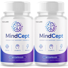 (2 Pack) MindCept Nootropic All Natural Brain Supplement Mind Cept 120 Capsules