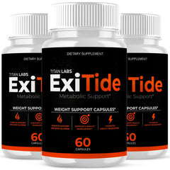 (3 Pack) ExiTide Advanced Energy & Fitness Formula Max Supplement Exi Tide 180 Capsules