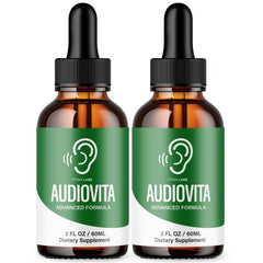 (2 Pack) Audiovita Ear Support Drops All Natural Audio Vita Vitamin 120 Servings